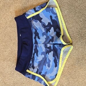 Justice Active Blue Camo Shorts